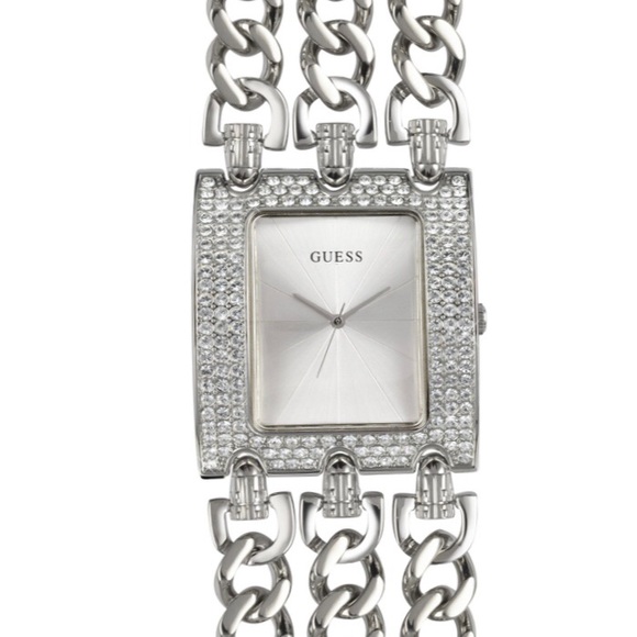 guess chain link watch